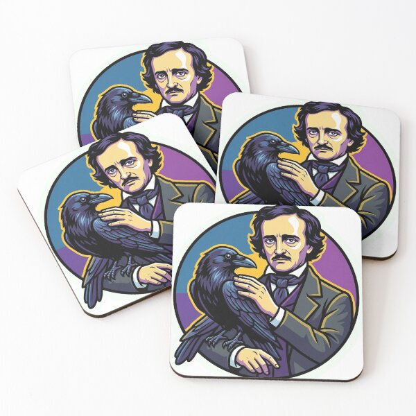 Item preview, Edgar Allan Poe with raven designed and sold by WiseGuyTs.