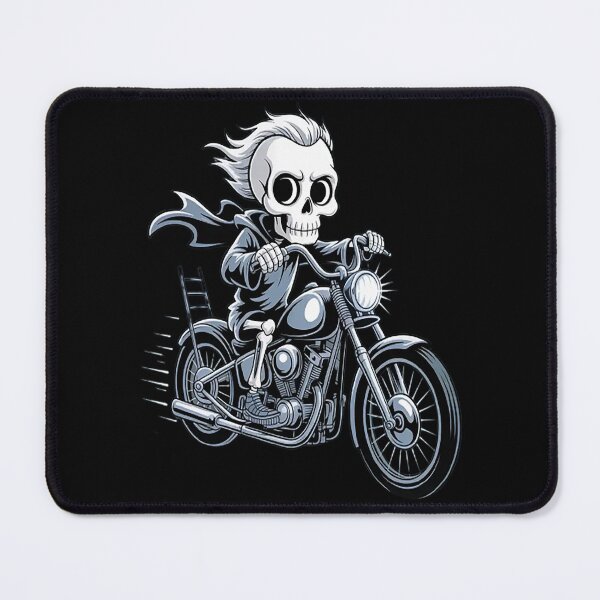 Item preview, Skeleton Ghost Riding Motorcycle Spooky Rider designed and sold by CottonCandyPrin.