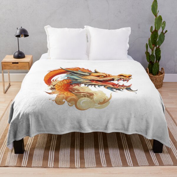 Item preview, Fire Dragon Asian Myth Head Art designed and sold by Lineer22.