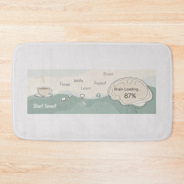 Item preview, Brain Loading Study Routine with Pastel Icons and Motivational Focus Words designed and sold by SplashTastic.