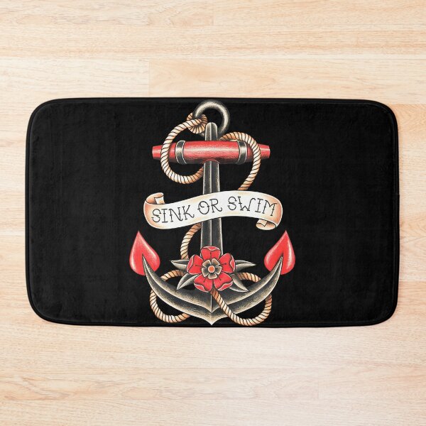 Item preview, Sink Or Swim American Traditional Tattoo Flash designed and sold by FernLela.