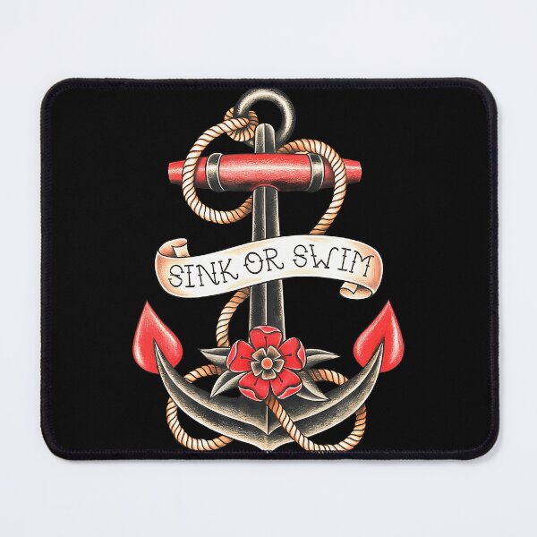 Item preview, Sink Or Swim American Traditional Tattoo Flash designed and sold by FernLela.