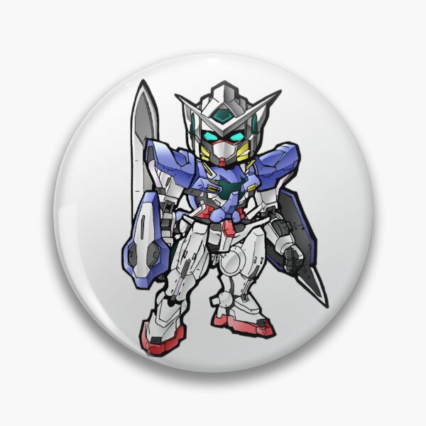 Item preview, Gundam Exia-Chibi Armored Mecha Knight – Futuristic Battle Robot Illustration designed and sold by Dyan4.