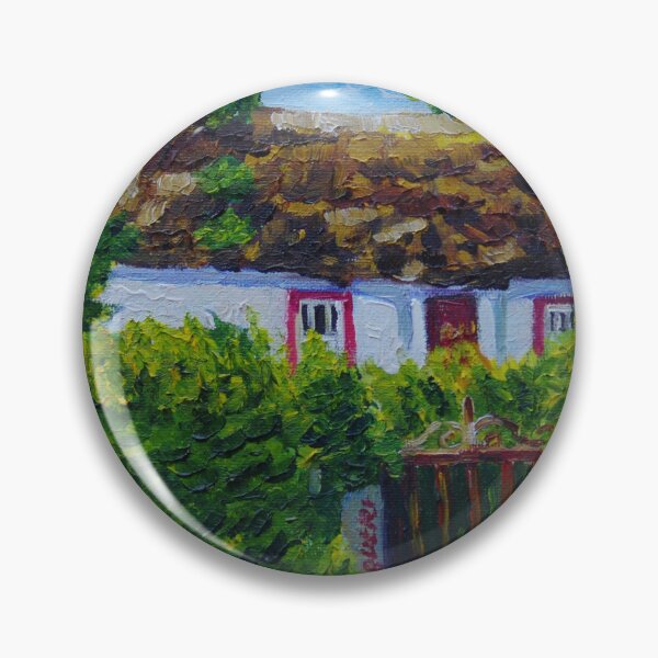 Item preview, Derrikerrib Cottage, Co. Fermanagh in late Spring, Painted with kind permission from a photograph by the Ulster Architectural Heritage Society © Laura Butler. designed and sold by Laura Butler.