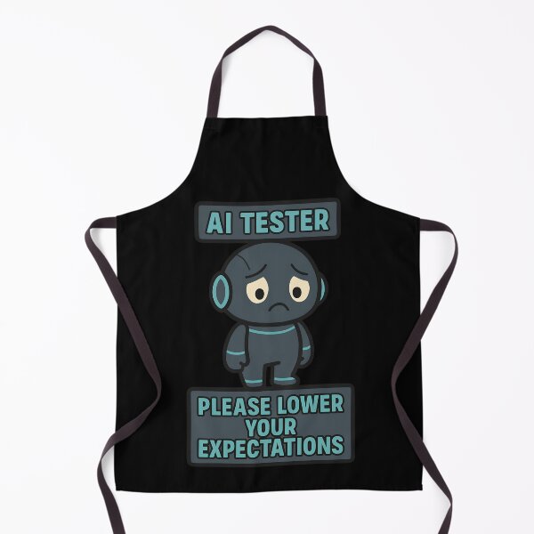 Item preview, AI Tester Please Lower Your Expectations Funny AI Design designed and sold by TeeTimeTreasure.