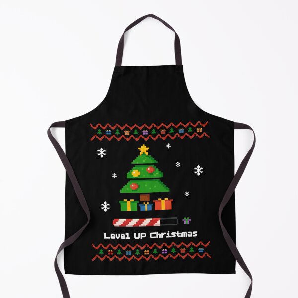 Item preview, Level Up Christmas - Pixel art ugly sweater style (8-Bit) designed and sold by ProjetF.