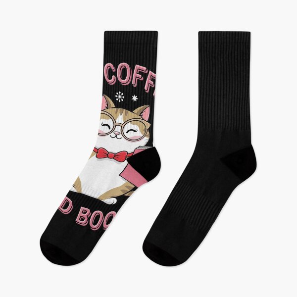 Item preview, Womens Sip Coffee Read Books Cute Cat with Glasses Drink  designed and sold by PowAcademy.