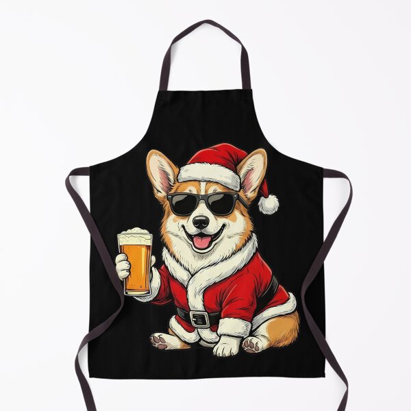 Item preview, Funny Corgi Santa Dog Christmas Beer designed and sold by k3rstman1.