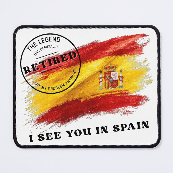 Item preview, Retirement funny design Legend Retired See you in Spain designed and sold by TeeArtWorld.