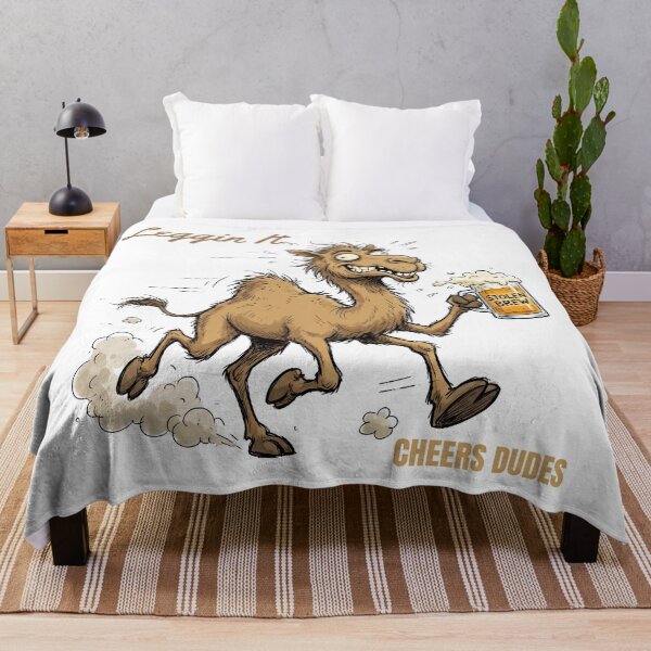 Item preview, Leggin It: Funny Stolen Brew Bandit – Comedy Camel Drinking T-Shirt designed and sold by Grang Art Artistic Designs.