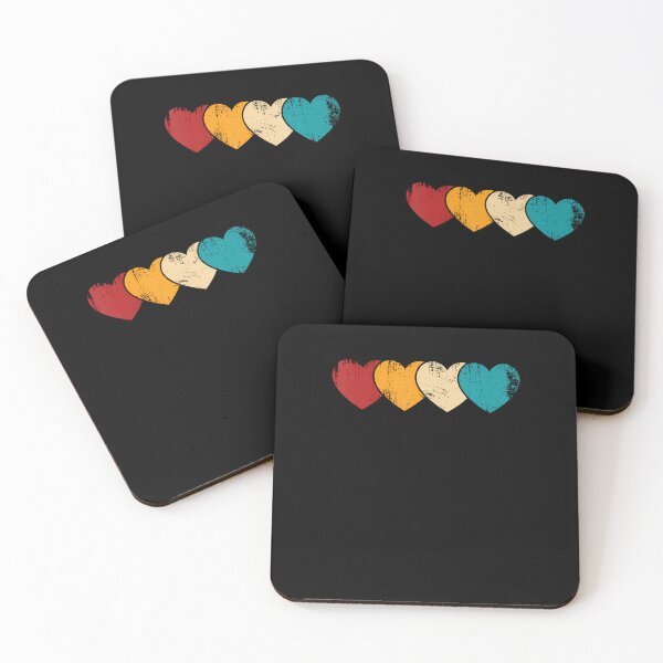 Item preview, Retro Multicolor Hearts Vintage Valentine Women Men designed and sold by LucretiaTina.
