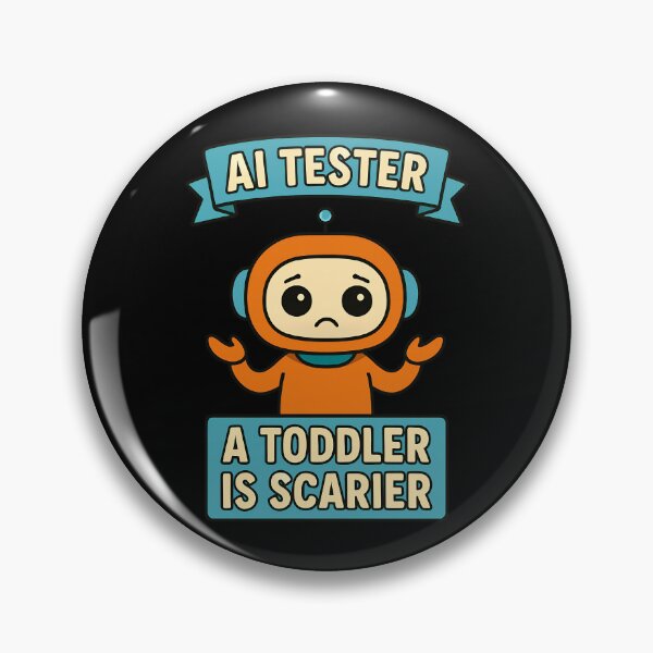 Artikelvorschau, KI-Tester: Ein Kleinkind ist gruseliger – Lustiges Technikdesign entworfen und verkauft von TeeTimeTreasure.
