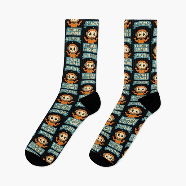 Item preview, AI Tester A Toddler Is Scarier Funny Tech Design designed and sold by TeeTimeTreasure.