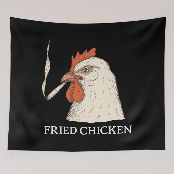Item preview, Fried Chicken 420, Stoner, Funny Weed, Marijuana Cannabis, Unhinged designed and sold by toongstudio.