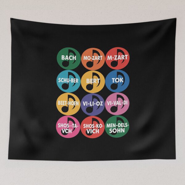 Item preview,  Composers Classical Music Musical Notes  designed and sold by PowAcademy.