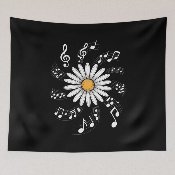 Item preview, Daisy Flower Music Notes Clef Teacher Musicians Music Lover 1  designed and sold by CombatTask.
