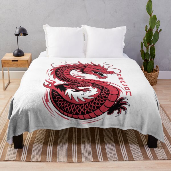 Item preview, Red Dragon Minimal Flame Illustration designed and sold by Lineer22.