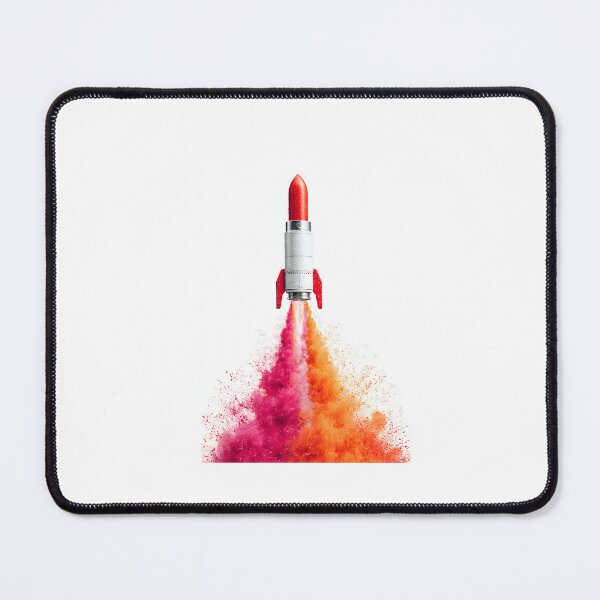 Item preview, Lipstick Rocket Launch - Modern Graphic Art for Apparel designed and sold by DanielY01.