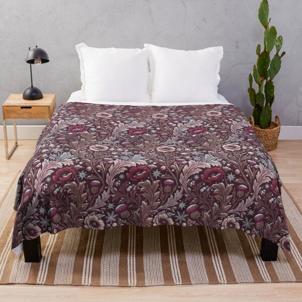 Item preview, Midnight Frost Garden – William Morris Style Winter Pattern designed and sold by Ewa Miller.