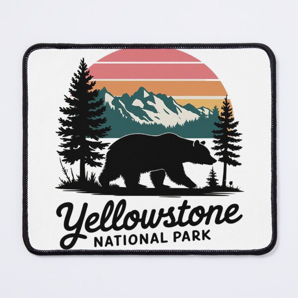 Item preview, Vintage Yellowstone National Park WY Mountain Bear designed and sold by KotexTemu.