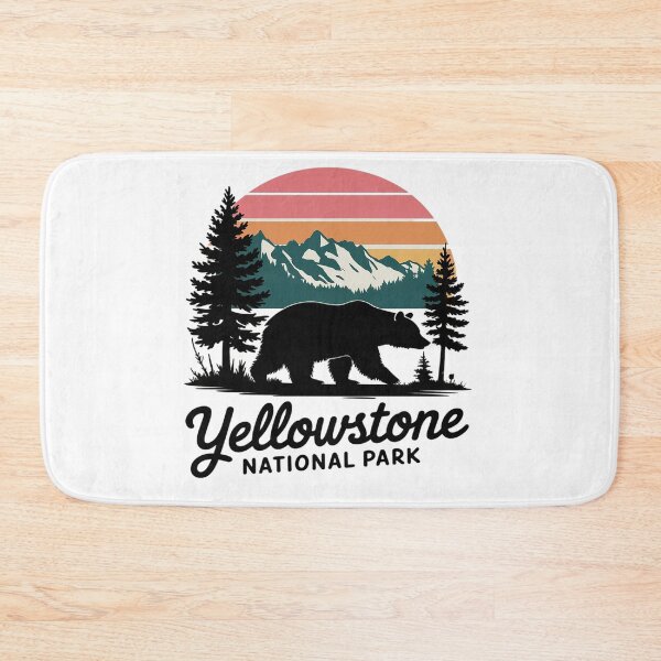 Item preview, Vintage Yellowstone National Park WY Mountain Bear  designed and sold by KotexTemu.
