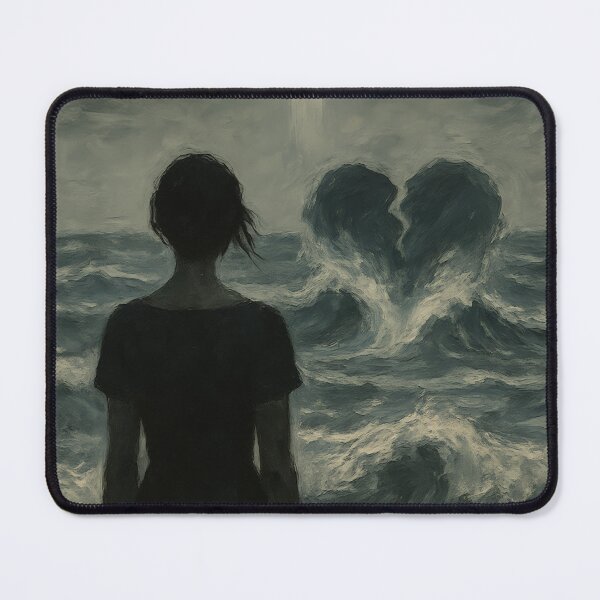 Item preview, Woman Storm Ocean Contemplation Art designed and sold by Cine8.