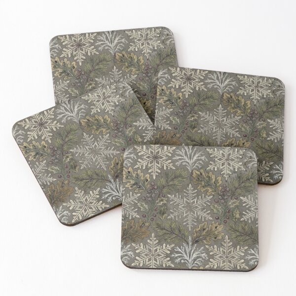 Item preview, Midnight Frost Garden – William Morris Style Winter Pattern designed and sold by Ewa Miller.
