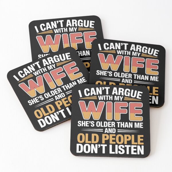 Item preview, I Can't Argue with My Wife She's Older Than Me | Funny Marriage Design designed and sold by PROPera-design.