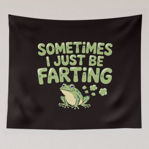 Item preview, Sometimes I Just Be Farting Funny Vintage Frog – Cute Frog Meme Art designed and sold by Redgiant87x.