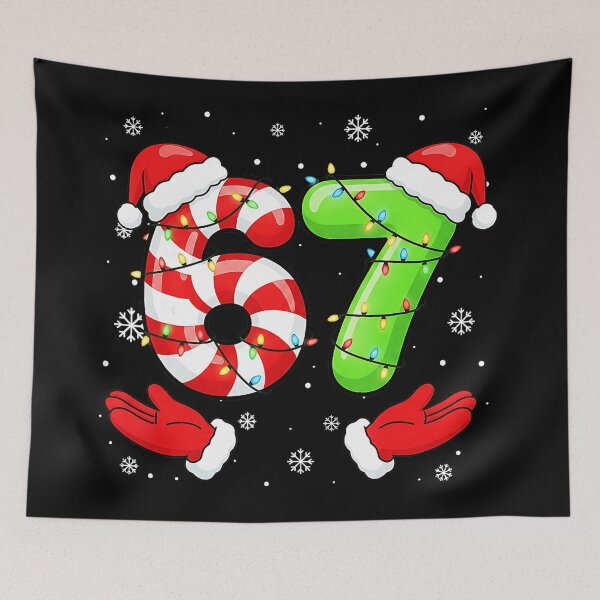 Item preview, Funny Six Seven 6 7 Meme Christmas Family Xmas Santa 67  designed and sold by JEFDodsonArt.