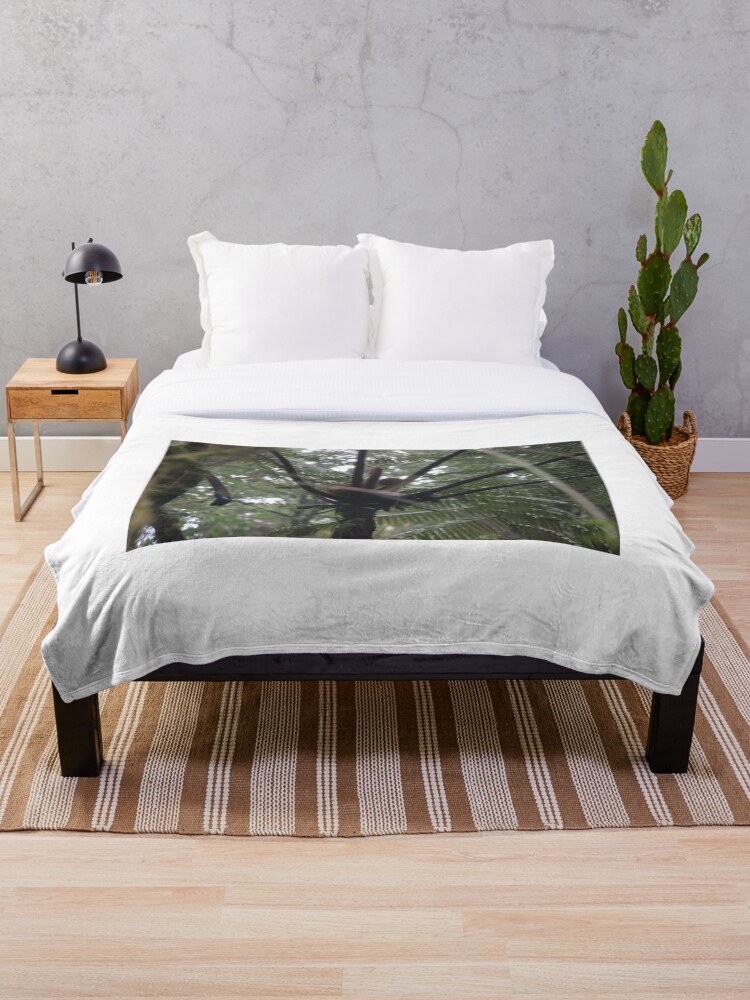 Thumbnail 1 of 6, Throw Blanket, Tree Fern designed and sold by bitternbit.
