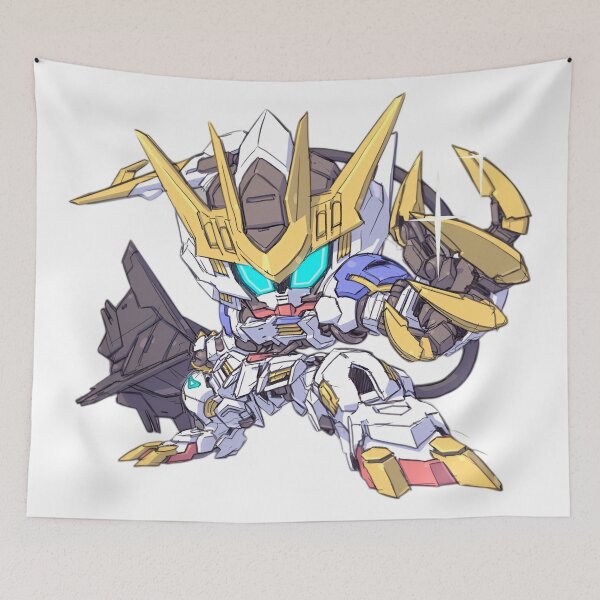 Item preview, Gundam Barbatos-Gold-Claw Mini Mech – Cyber Guardian Chibi Robo designed and sold by Dyan4.