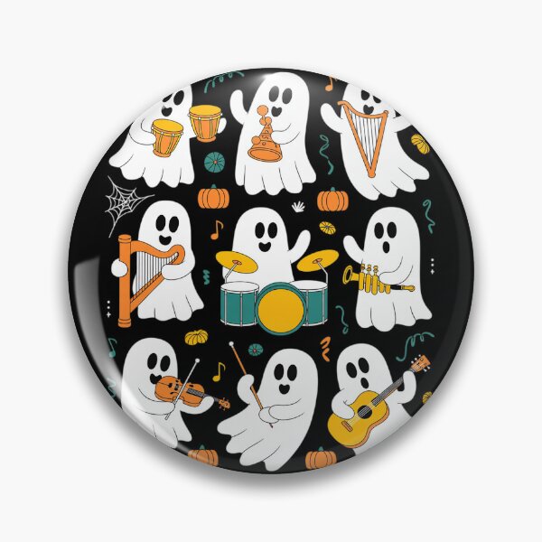 Item preview,  Halloween Ghost Music Teacher Playing Instruments  designed and sold by PowAcademy.