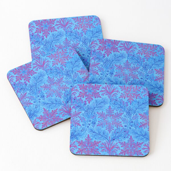 Item preview, Midnight Frost Garden – William Morris Style Winter Pattern designed and sold by Ewa Miller.