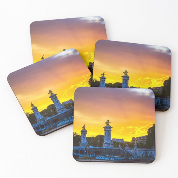 Item preview, Sunset Over Paris Bridge, The Pont Alexandre III designed and sold by Paul Thompson Photography.