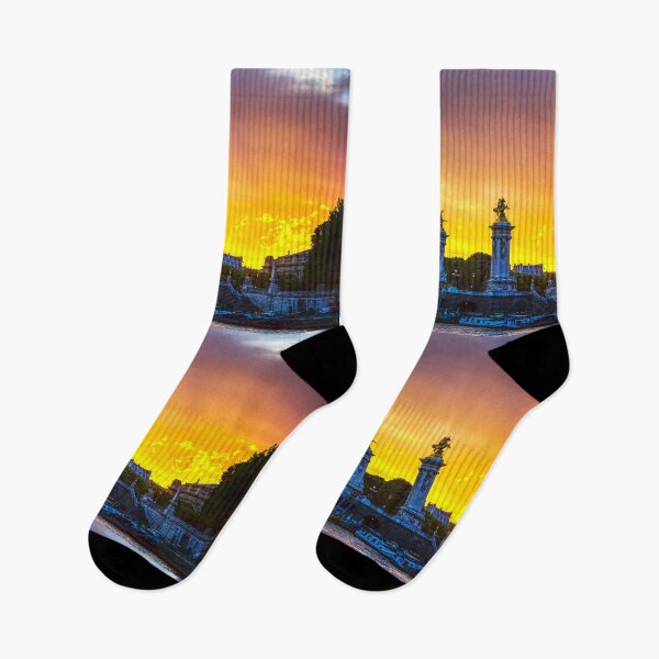 Item preview, Sunset Over Paris Bridge, The Pont Alexandre III designed and sold by Paul Thompson Photography.