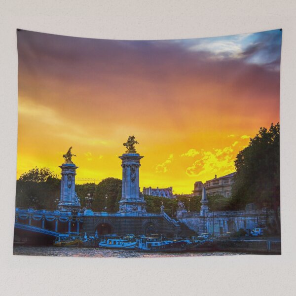 Item preview, Sunset Over Paris Bridge, The Pont Alexandre III designed and sold by Paul Thompson Photography.