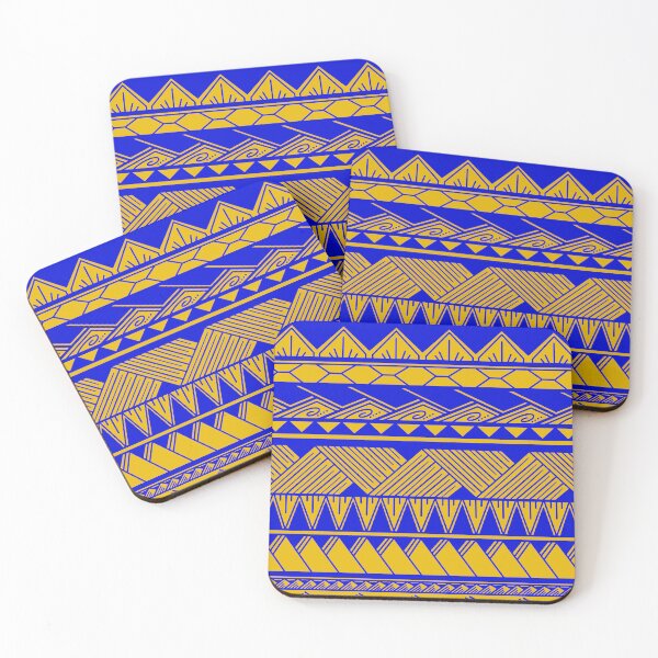 Item preview, Blue and Yellow Tribal Pattern designed and sold by Steeb757.