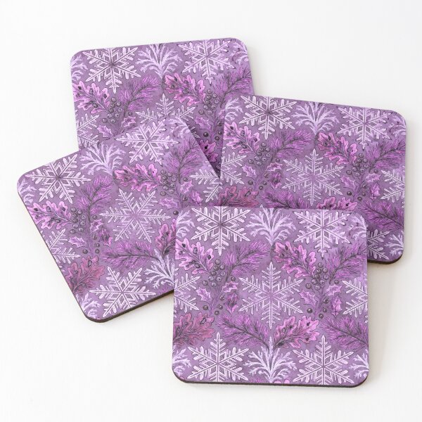 Item preview, Midnight Frost Garden – William Morris Style Winter Pattern designed and sold by Ewa Miller.