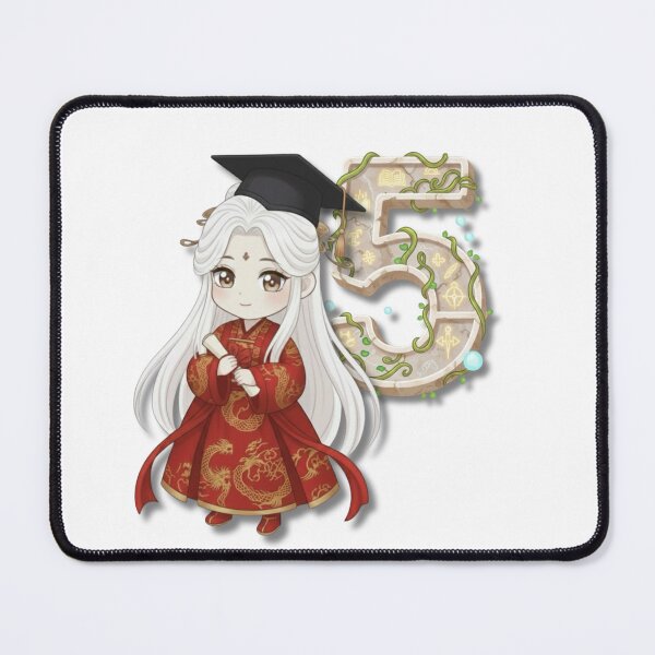 Item preview, Cute Chibi Graduation Day Lucky Number 5 designed and sold by PloySaiY.