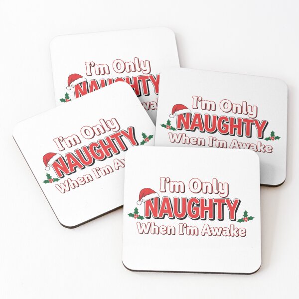 Item preview, Funny Christmas Design | I'm Only Naughty When I'm Awake designed and sold by DisignByPrince.