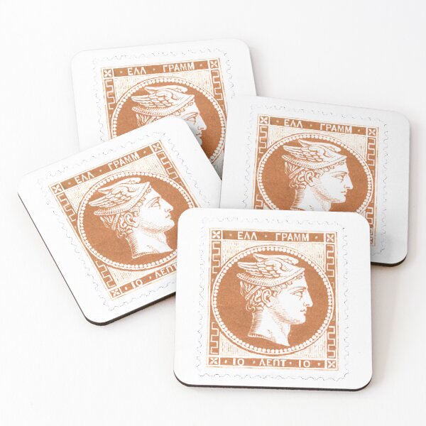 Item preview, Vintage Orange Greek Postage Stamp designed and sold by red-amber65.
