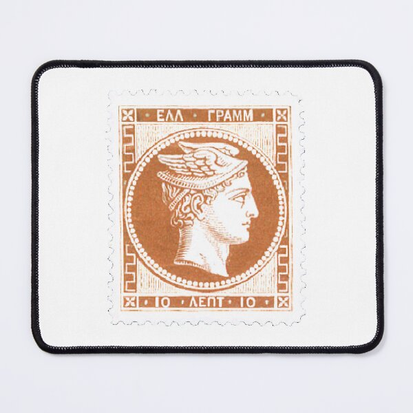Item preview, Vintage Orange Greek Postage Stamp designed and sold by red-amber65.