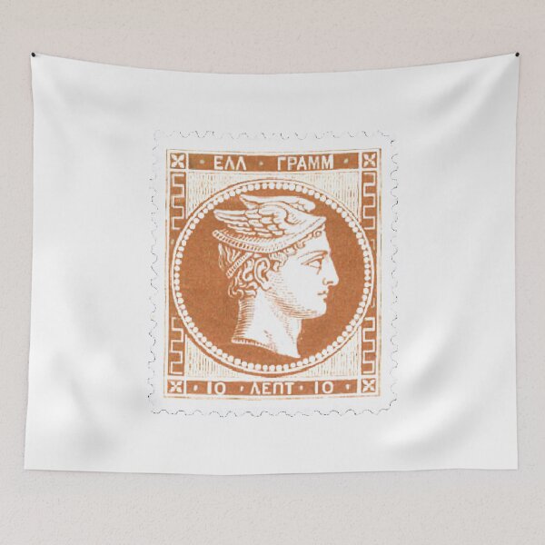 Item preview, Vintage Orange Greek Postage Stamp designed and sold by red-amber65.