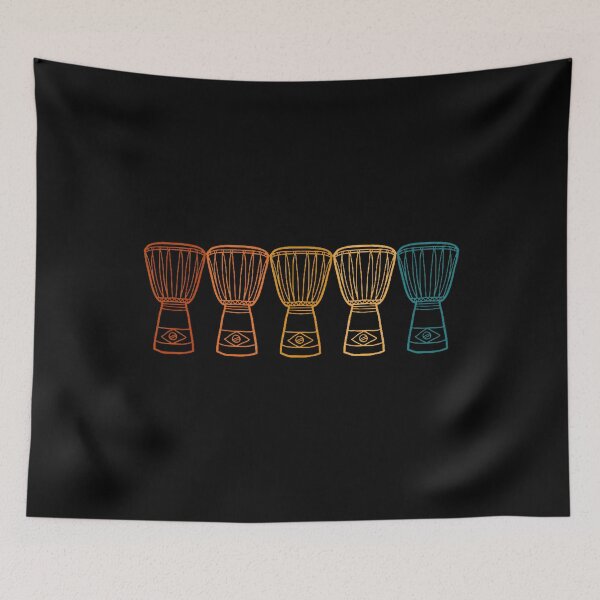 Item preview, African Djembe Drum Retro Style Music Lover designed and sold by TiffanyLucia.