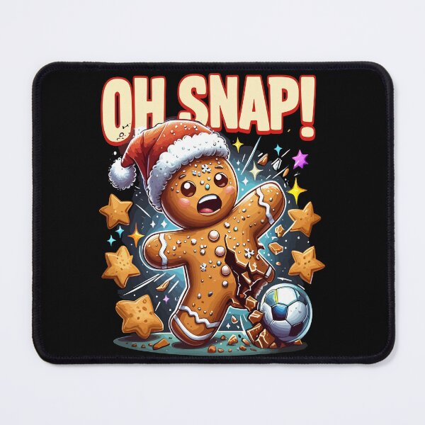 Item preview, Oh Snap Gingerbread Soccer Holiday Fun designed and sold by Lineer22.