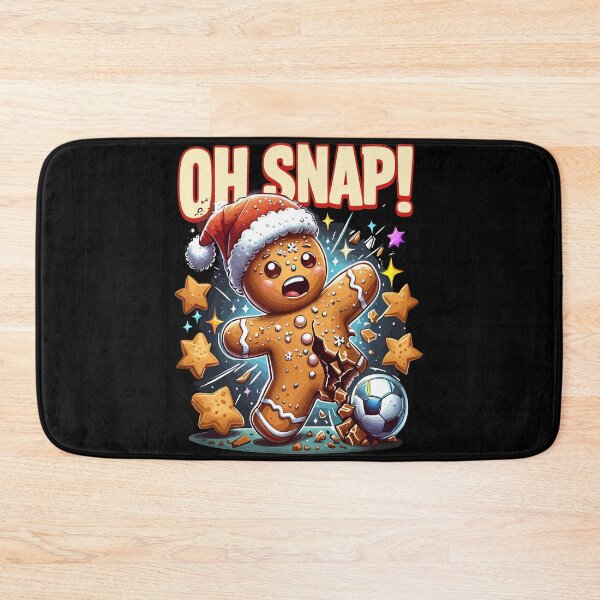 Item preview, Oh Snap Gingerbread Soccer Holiday Fun designed and sold by Lineer22.