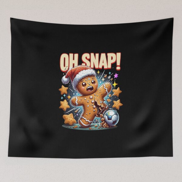 Item preview, Oh Snap Gingerbread Soccer Holiday Fun designed and sold by Lineer22.
