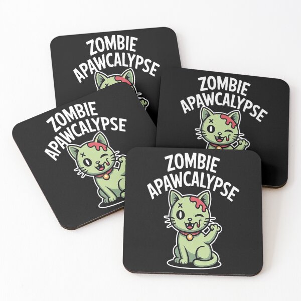 Item preview, Zombie Apawcalypse Cute Kitten Zombie designed and sold by CottonCandyPrin.