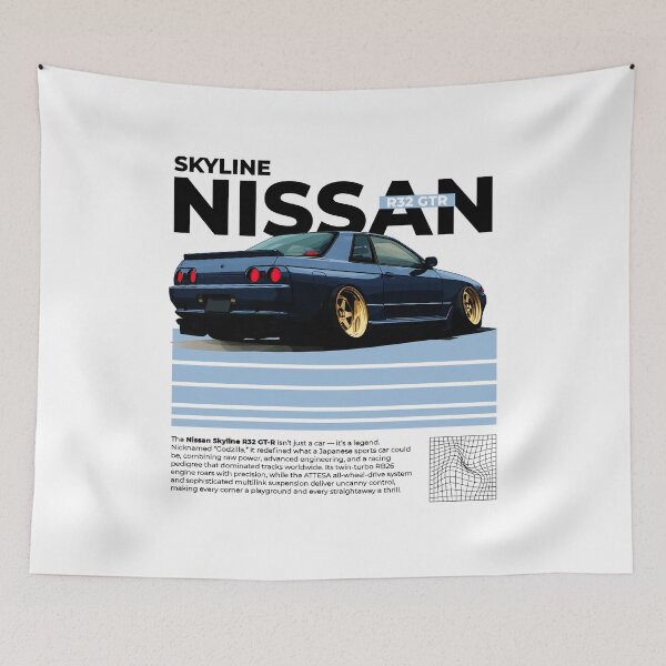 Item preview, Blue Nissan Skyline R32 Gt-R – Jdm Legend  designed and sold by Nasaaa269.